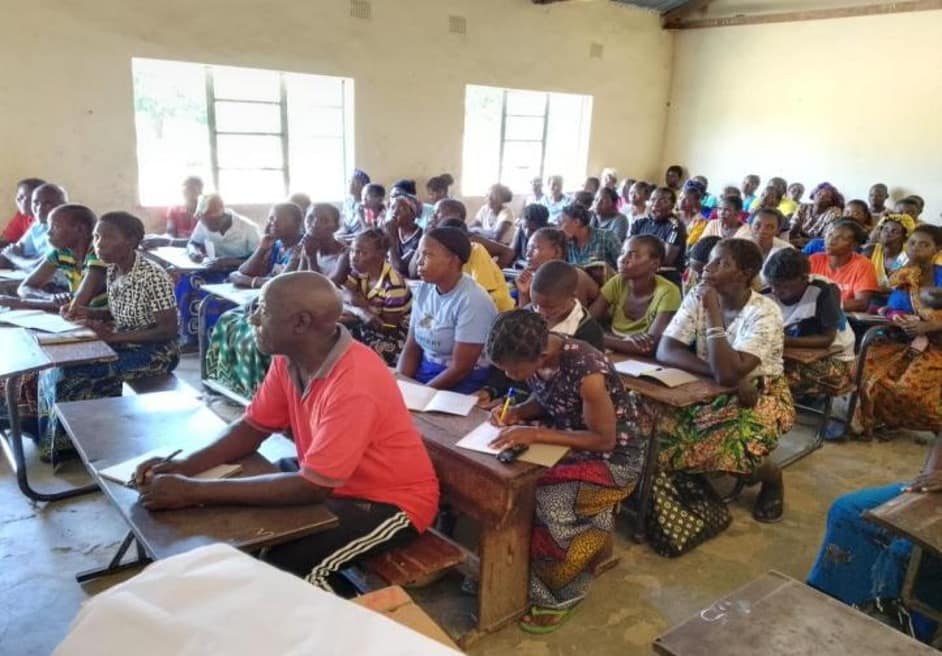 A training in financial literacy at Nasiwi Primary School in Kawaya